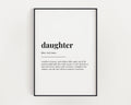 DAUGHTER DEFINITION PRINT | Wall Art Print | Daughter Gift | Daughter Print | Definition Print | Quote Print - Happy You Prints