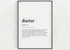 DOCTOR DEFINITION PRINTon Print | Quote Print | Graduation Gift - Happy You Prints