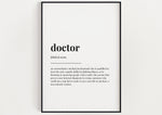 DOCTOR DEFINITION PRINTon Print | Quote Print | Graduation Gift - Happy You Prints