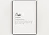 FIKA DEFINITION PRINT - Happy You Prints