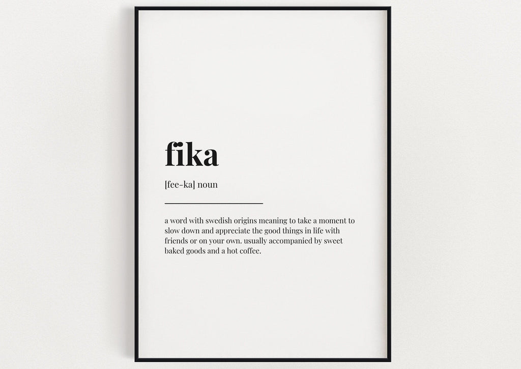 FIKA DEFINITION PRINT - Happy You Prints