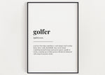 GOLFER DEFINITION PRINT - Happy You Prints