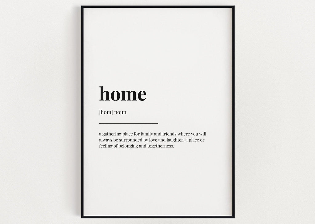 HOME DEFINITION PRINT - Happy You Prints