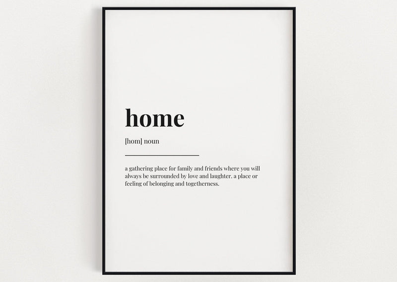 HOME DEFINITION PRINT - Happy You Prints