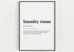 LAUNDRY ROOM DEFINITION Print | Wall Art Print | Laundry Print | Definition Print | Quote Print - Happy You Prints