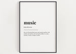 MUSIC DEFINITION PRINT | Wall Art Print | Music Print | Definition Print | Quote Print - Happy You Prints