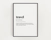 TRAVEL DEFINITION PRINT - Happy You Prints