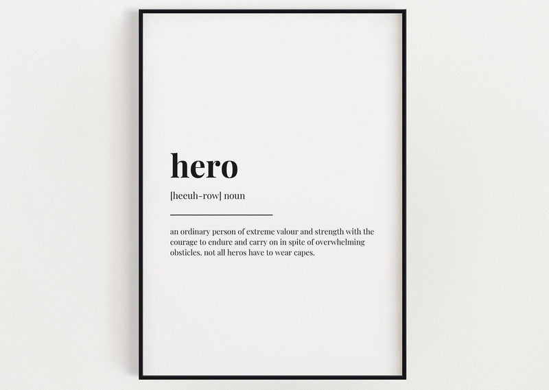 HERO DEFINITION PRINT - Happy You Prints