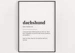 DACHSHUND DEFINITION PRINT | Wall Art Print | Definition Print | Quote Print - Happy You Prints