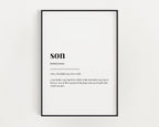 SON DEFINITION PRINT - Happy You Prints