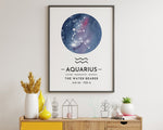 ZODIAC SIGN PRINT, Constellation Art Print, Aquarius Print, Horoscope Print, Celestial Art, Home Decor - Happy You Prints