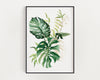 Botanical Print III, Watercolour Plants, Tropical Leaf Prints, Green Leaf Prints, Home Decor - Happy You Prints