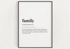 FAMILY DEFINITION PRINT - Happy You Prints