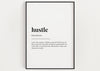 HUSTLE DEFINITION PRINT - Happy You Prints