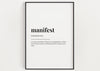 MANIFEST DEFINITION PRINT - Happy You Prints