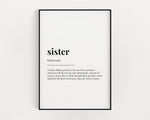 SISTER QUOTE PRINT - Happy You Prints