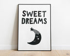 NURSERY WALL ART, Sweet Dreams Print, Nursery Decor, Nursery Prints, Nursery Art - Happy You Prints