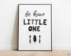 NURSERY WALL ART, Be Brave Little One, Nursery Decor, Nursery Prints, Nursery Art - Happy You Prints