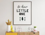 NURSERY WALL ART, Be Brave Little One, Nursery Decor, Nursery Prints, Nursery Art - Happy You Prints