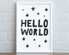 NURSERY WALL ART, Hello World, Nursery Decor, Nursery Prints, Nursery Art - Happy You Prints