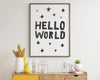 NURSERY WALL ART, Hello World, Nursery Decor, Nursery Prints, Nursery Art - Happy You Prints