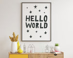 NURSERY WALL ART, Hello World, Nursery Decor, Nursery Prints, Nursery Art - Happy You Prints