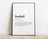 FOOTBALL DEFINITION PRINT - Happy You Prints