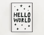 NURSERY WALL ART, Hello World, Nursery Decor, Nursery Prints, Nursery Art - Happy You Prints