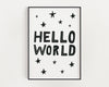 NURSERY WALL ART, Hello World, Nursery Decor, Nursery Prints, Nursery Art - Happy You Prints