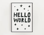 NURSERY WALL ART, Hello World, Nursery Decor, Nursery Prints, Nursery Art - Happy You Prints