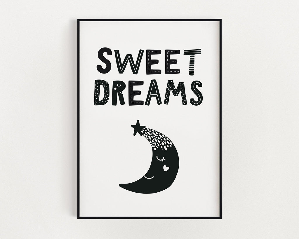 NURSERY WALL ART, Sweet Dreams Print, Nursery Decor, Nursery Prints, Nursery Art - Happy You Prints