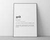 GRIT DEFINITION PRINT - Happy You Prints