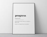 PROGRESS DEFINITION PRINT - Happy You Prints