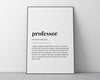 PROFESSOR DEFINITION PRINT | Wall Art Print | professor Print | Definition Print | Quote Print - Happy You Prints