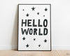 NURSERY WALL ART, Hello World, Nursery Decor, Nursery Prints, Nursery Art - Happy You Prints