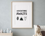 NURSERY WALL ART, Adventure Awaits, Nursery Wall Decor, Nursery Prints, Home Decor - Happy You Prints