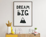 NURSERY WALL ART, Dream Big Print, Nursery Prints, Nursery Poster, Home Decor - Happy You Prints