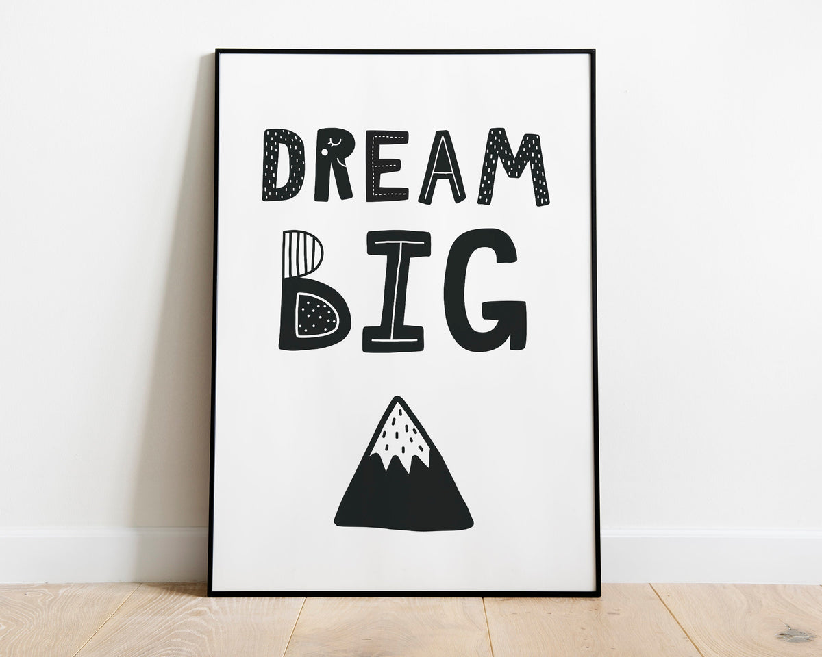 NURSERY WALL ART, Dream Big Print, Nursery Prints, Nursery Poster, Home Decor - Happy You Prints