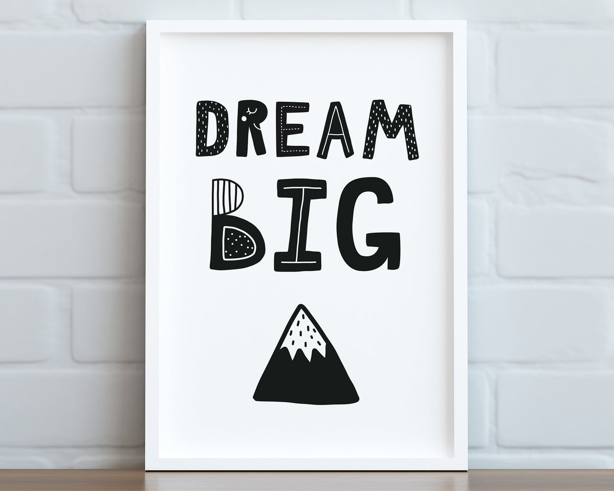 NURSERY WALL ART, Dream Big Print, Nursery Prints, Nursery Poster, Home Decor - Happy You Prints