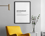 ACCOUNTANT DEFINITION PRINT - Happy You Prints