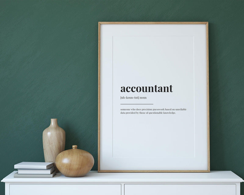 ACCOUNTANT DEFINITION PRINT - Happy You Prints