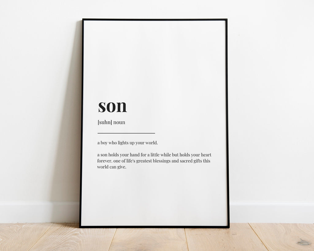 SON DEFINITION PRINT - Happy You Prints