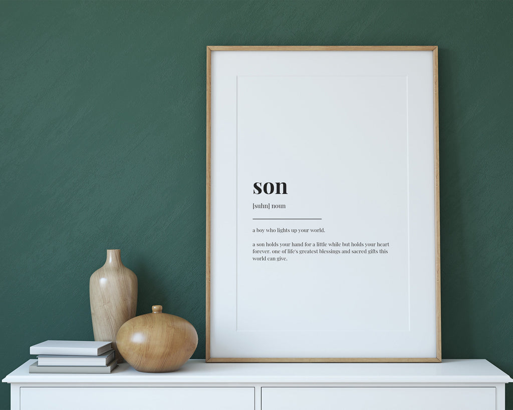 SON DEFINITION PRINT - Happy You Prints