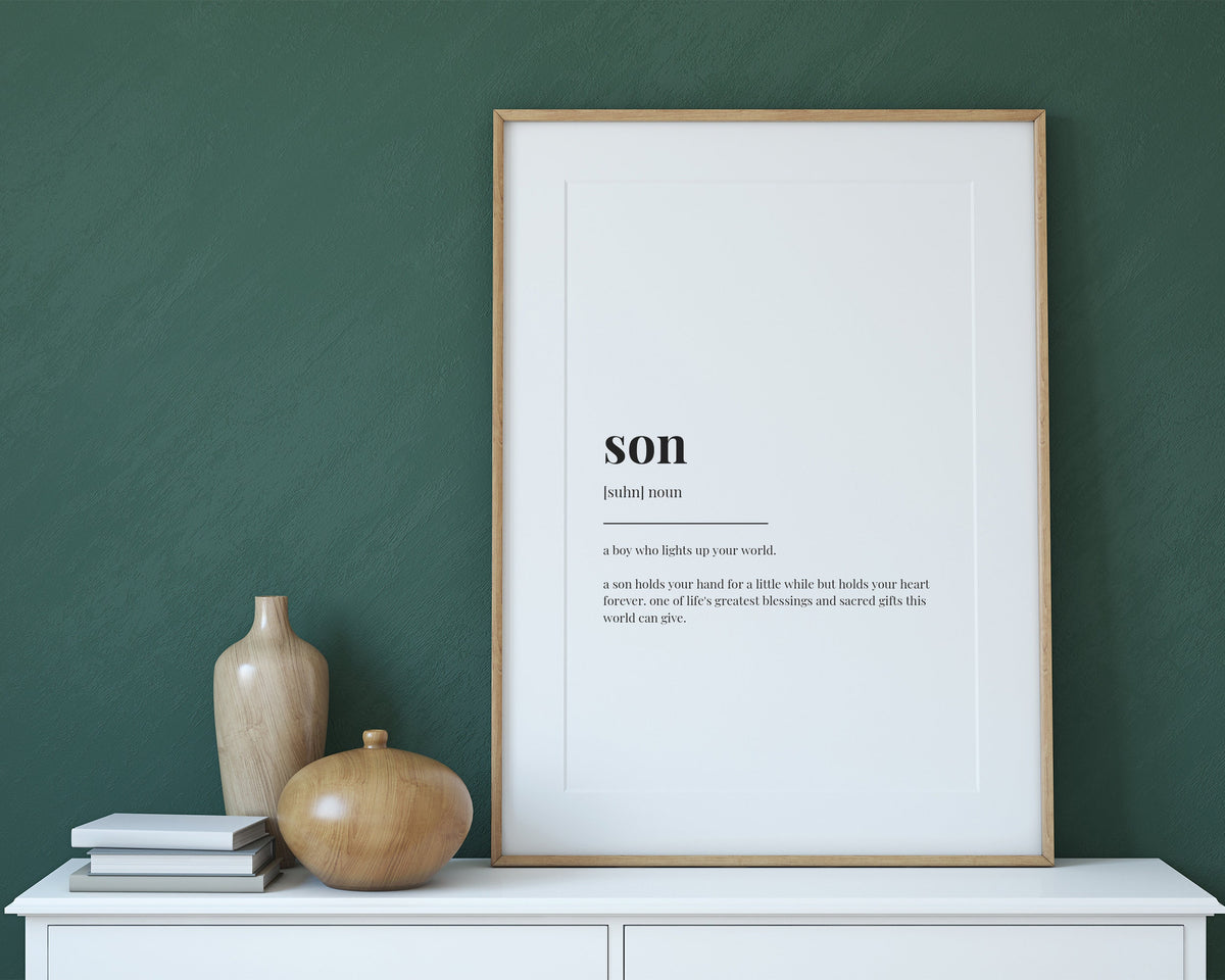SON DEFINITION PRINT - Happy You Prints