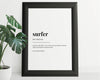 SURFER DEFINITION PRINT | Wall Art Print | Surfer Print | Definition Print | Quote Print | Gift for Surfer - Happy You Prints