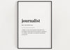 JOURNALIST DEFINITION PRINT - Happy You Prints