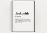 BLACKSMITH DEFINITION PRINT | Wall Art Print | Definition Print | Quote Print - Happy You Prints