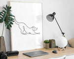 DOG LINE DRAWING PRINT - Happy You Prints