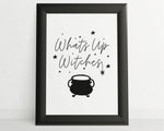 HALLOWEEN PRINTS |Whats Up Witches | Halloween Decor | Halloween Sign | Wall Art | Witchcraft | Witch Decor | Home Decor - Happy You Prints