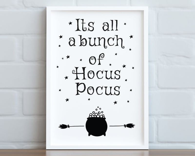 HALLOWEEN PRINTS | Hocus Pocus | Halloween DÃ©cor | Halloween Sign | Wall Art | Witchcraft | Witch Decor | Home Decor - Happy You Prints